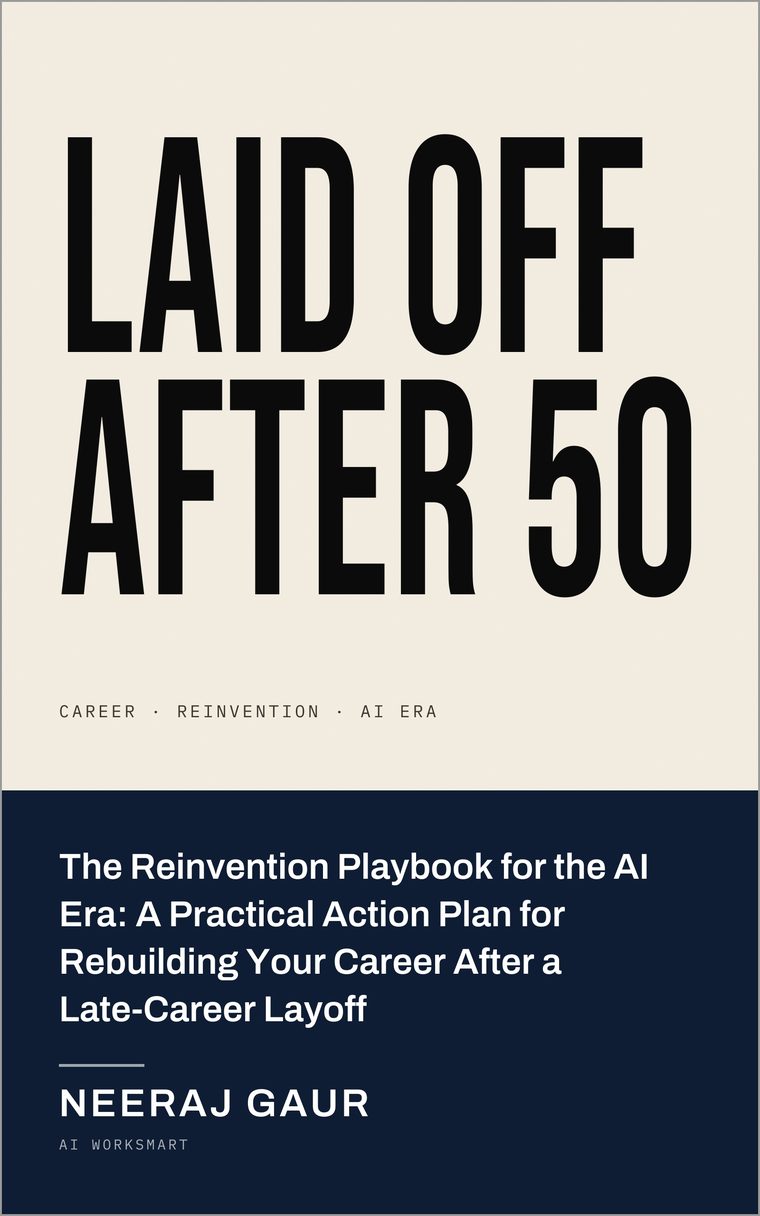 Laid Off After 50 book cover.